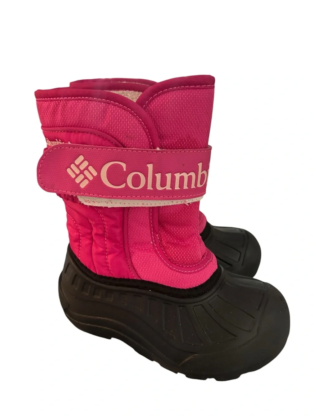 Columbia Kids Bright Pink and Black Snow Boots- Sz 11 Girls